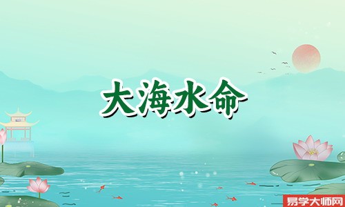 大海水命人的喜用神是什么？