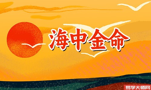 海中金命的喜用神是什么？