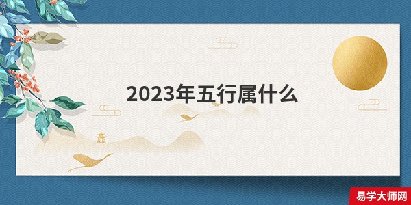 2023年五行属什么