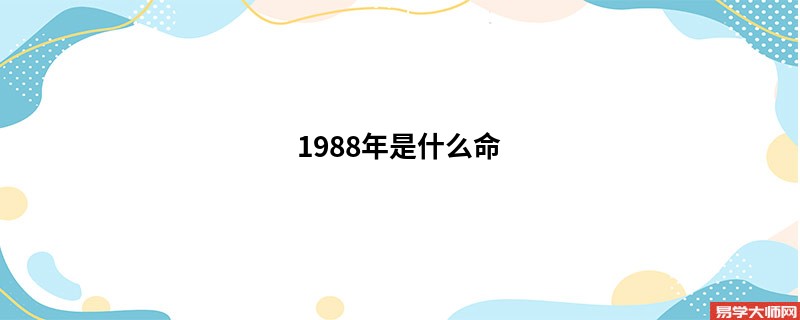 1988年是什么命