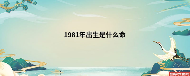 1981年出生是什么命