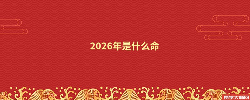 2026年是什么命