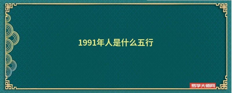 1991年人是什么五行