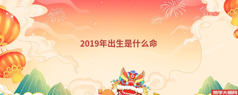 2019年出生是什么命