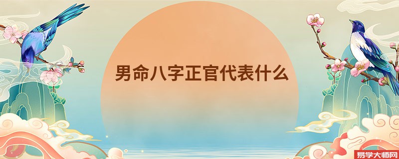 男命八字正官代表什么