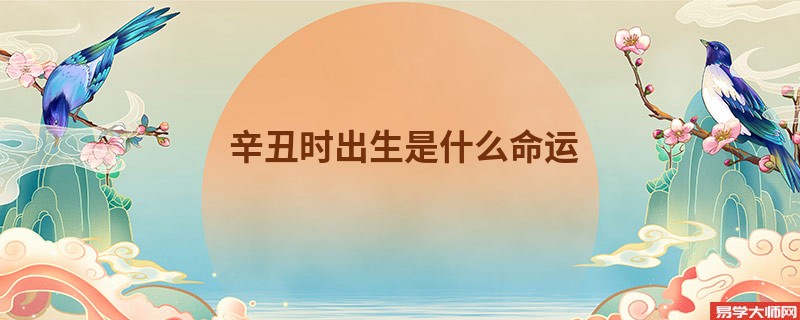 辛丑时出生是什么命运