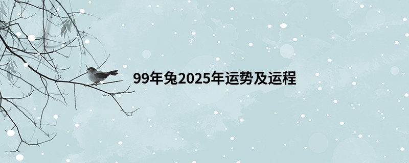 99年兔2025年运势及运程