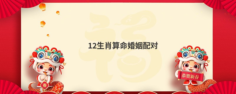 12生肖算命婚姻配对