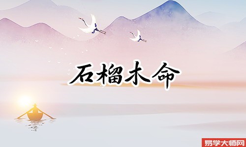 五行算命：石榴木命的人和饿木命的人在一起合适吗？